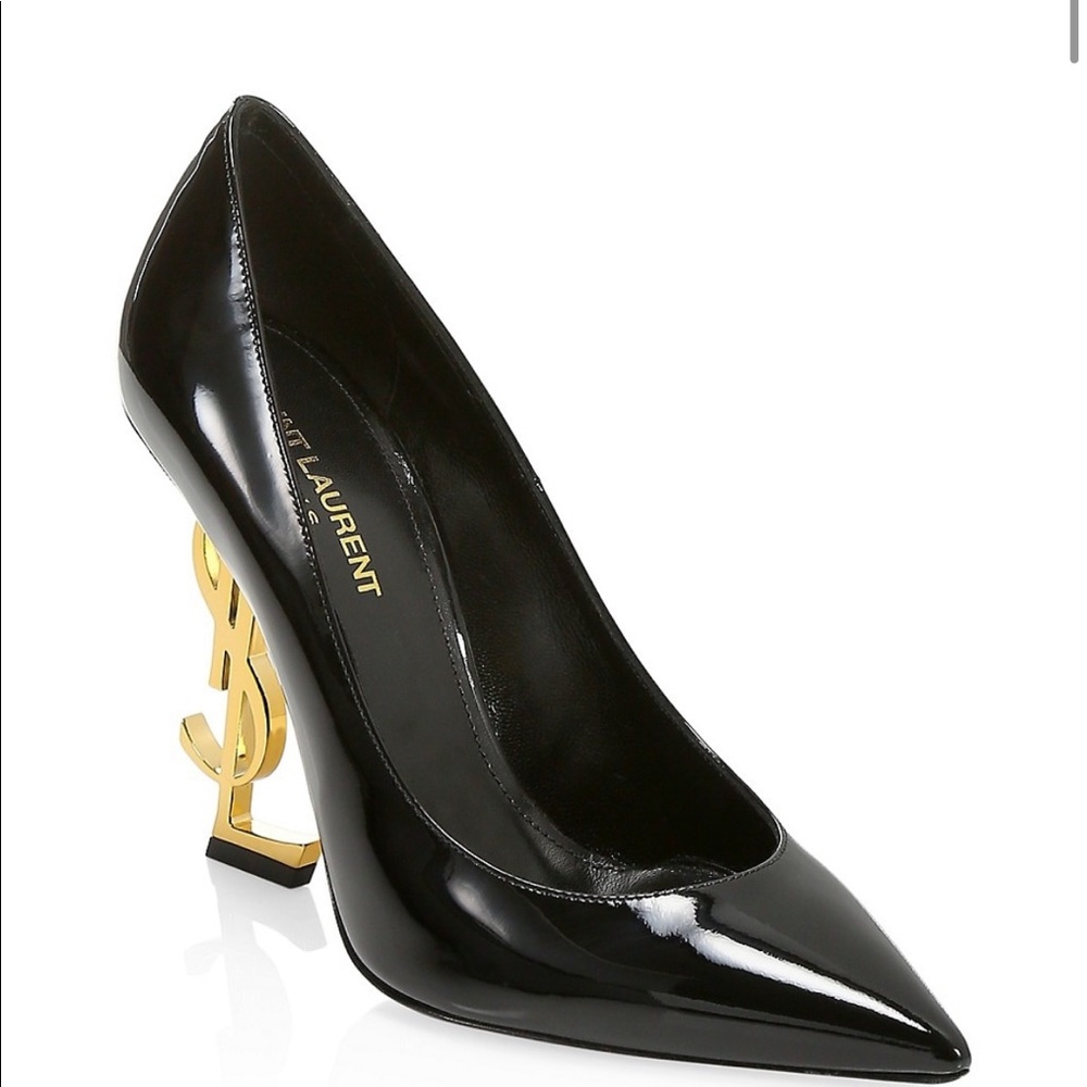 YSL SHOE YSL HEAL GOLD